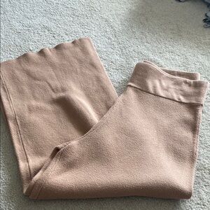 Ann Taylor Factory wide leg camel color cropped seater pants